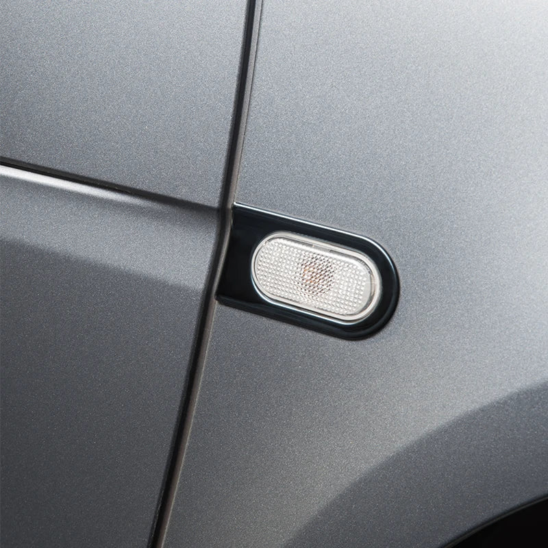 Cache Clignotant Latéral Inox Smart 453 Fortwo - installé sur véhicule - Becquet Voiture