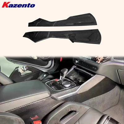 Cache Console Centrale Carbone BMW M3 G80 M4 G82 2020-2024 - vue de face - Becquet Voiture