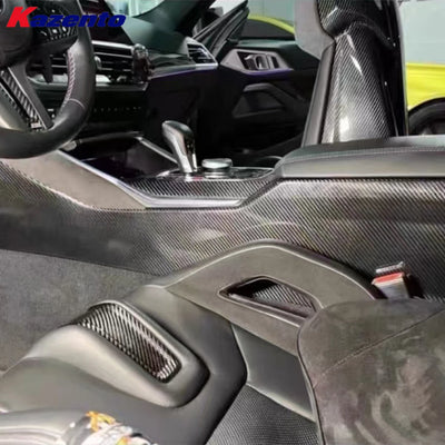 Cache Console Centrale Carbone BMW M3 G80 M4 G82 2020-2024 - vue de profil - Becquet Voiture
