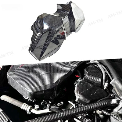 Cache Cosse de Batterie Carbone BMW G20 G22 2020-2024 - vue de face - Becquet Voiture