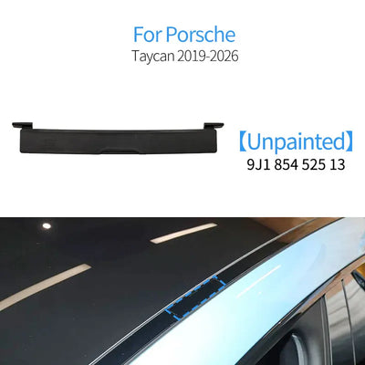Cache de Barre de Toit Porsche Taycan 9J1 2019-2026 - détail du montage - Becquet Voiture