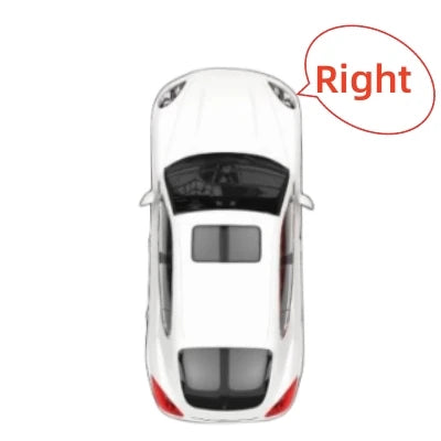 Cache de Phare Mitsubishi Lancer Evo IX 2005-2007 - vue de dessus - Becquet Voiture