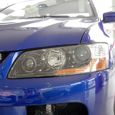 Cache de Phare Mitsubishi Lancer Evo IX 2005-2007 - vue de profil - Becquet Voiture