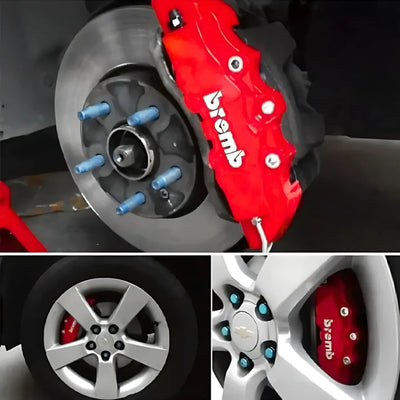 Cache Étrier Frein Universel Logo Brembo Audi VW - vue de profil - Becquet Voiture