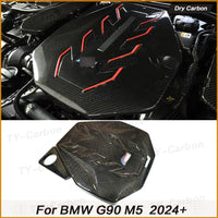 Carbon Fiber Engine Cover BMW G90 M5 2025+ - front view - Becquet Voiture