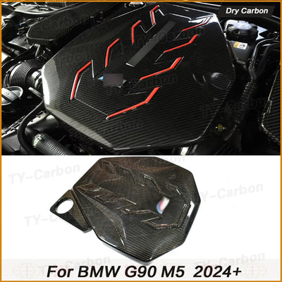 Cache Moteur Carbone BMW G90 M5 2025+ - vue de face - Becquet Voiture