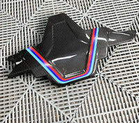 Carbon Fiber Engine Cover BMW M5 F90 V2 - side view - Becquet Voiture