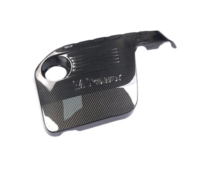 Cache Moteur Fibre Carbone BMW F80 F82 F83 - vue de face - Becquet Voiture