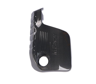 Cache Moteur Fibre Carbone BMW F80 F82 F83 - vue de profil - Becquet Voiture