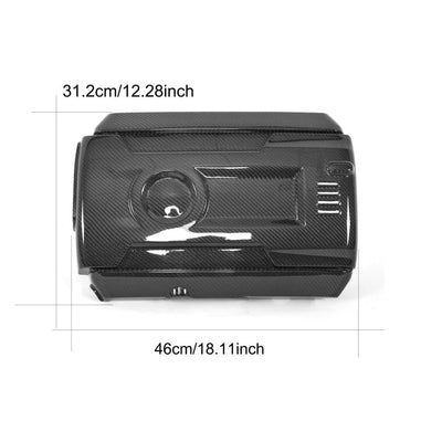 Cache Moteur Fibre Carbone VW Golf 7 GTI - vue de trois-quarts - Becquet Voiture