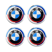 Cache Moyeu Jante BMW 56mm 68mm Noir - détail du montage - Becquet Voiture