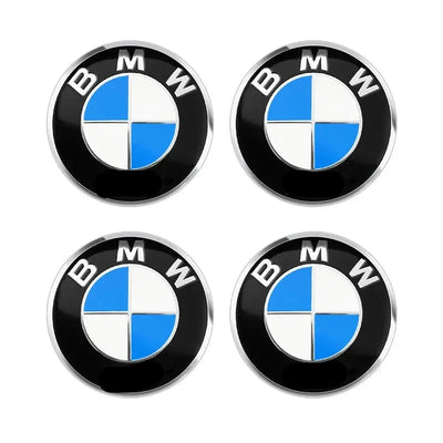 Cache Moyeu Jante BMW 56mm 68mm Noir - packshot studio - Becquet Voiture