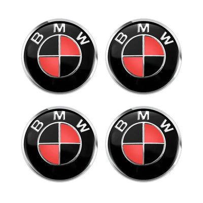 Cache Moyeu Jante BMW 56mm 68mm Noir - vue de dessus - Becquet Voiture