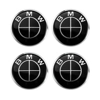 Cache Moyeu Jante BMW 56mm 68mm Noir - vue de face - Becquet Voiture