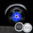 Cache Moyeu LED Audi Lumineux 60mm 69mm Kit 4 Pièces