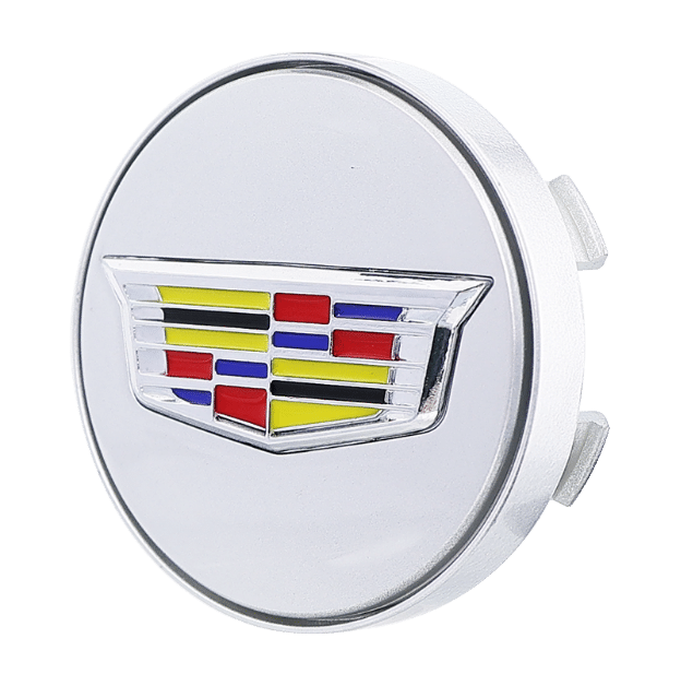 Cache Moyeu LED Cadillac 67mm ABS Pack 4 Lumineux - vue arrière - Becquet Voiture