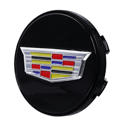 Cache Moyeu LED Cadillac 67mm ABS Pack 4 Lumineux - vue de profil - Becquet Voiture