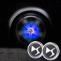Cache Moyeu LED Flottant DS 60mm Lot 4 Étanche - vue de profil - Becquet Voiture