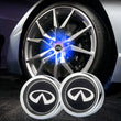 Cache Moyeu LED Flottant Infiniti 63mm Kit 4 OEM