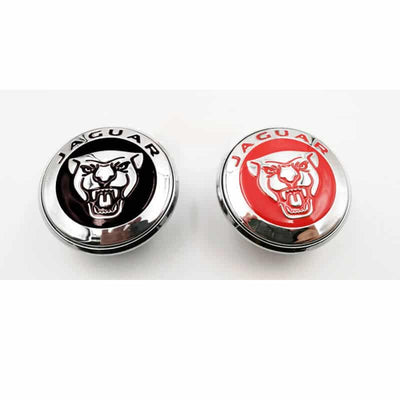 Cache Moyeu LED Flottant Jaguar 59mm ABS Kit 4 - vue arrière - Becquet Voiture