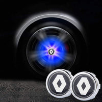 Cache Moyeu LED Flottant Renault 54mm Kit 4 OEM - vue de profil - Becquet Voiture