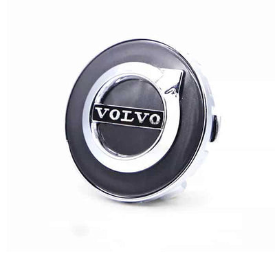Cache Moyeu LED Volvo 63mm Flottant Étanche Kit 4 - vue de profil - Becquet Voiture