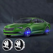 Cache Moyeu Lumineux Skoda 56mm LED Flottant Kit 4