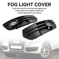 Black Bumper Fog Light Cover for Audi Q5 2009–2012 - fitted on vehicle - Becquet Voiture