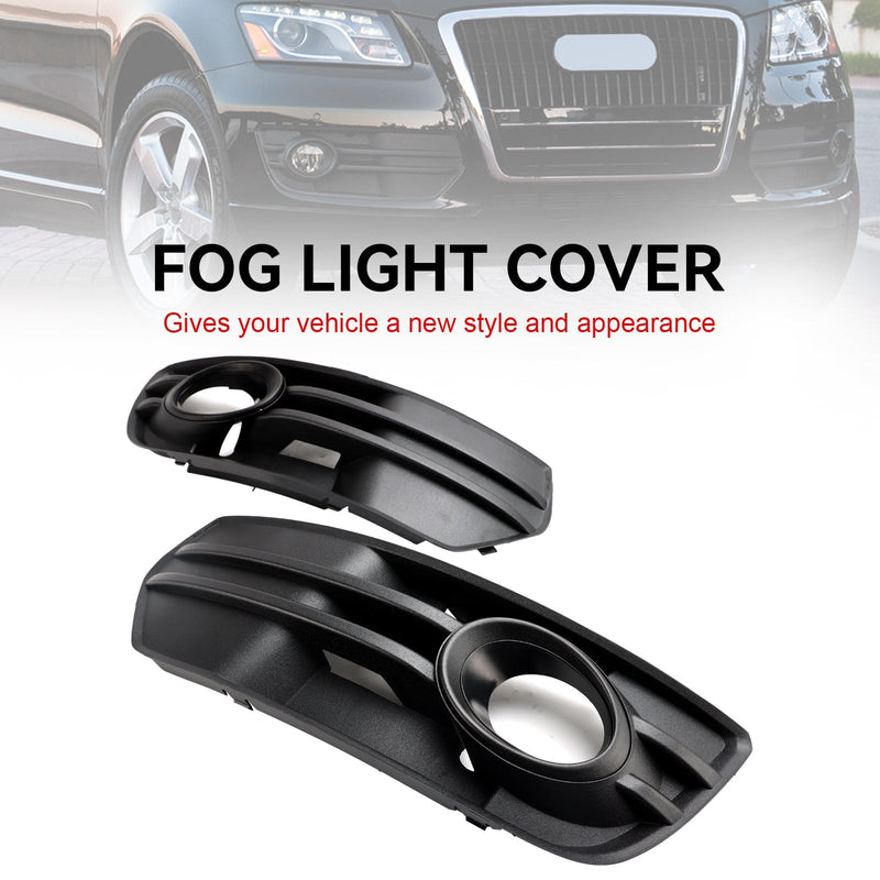 Black Bumper Fog Light Cover for Audi Q5 2009–2012 - studio packshot - Becquet Voiture