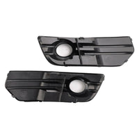 Black Bumper Fog Light Cover for Audi Q5 2009–2012 - front view 2 - Becquet Voiture