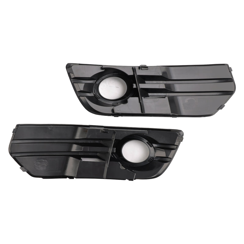 Black Bumper Fog Light Cover for Audi Q5 2009–2012 - front view 2 - Becquet Voiture