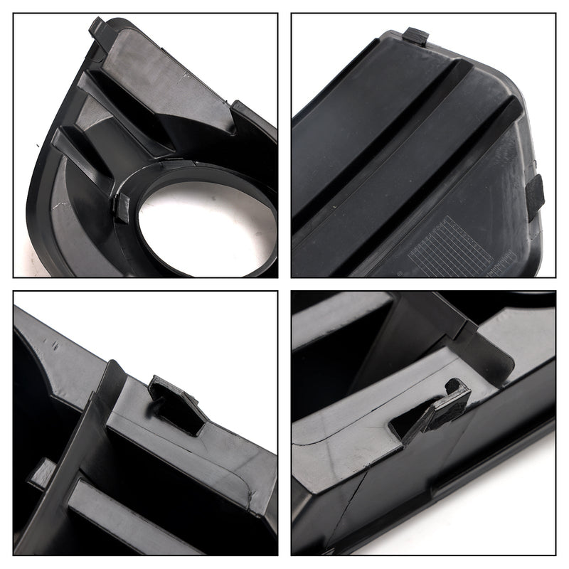 Black Bumper Fog Light Cover for Audi Q5 2009–2012 - three-quarter view 2 - Becquet Voiture
