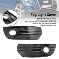 Black Bumper Fog Light Cover for Audi Q5 2009–2012 - three-quarter view - Becquet Voiture