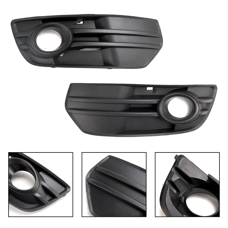 Black Bumper Fog Light Cover for Audi Q5 2009–2012 - close-up view - Becquet Voiture