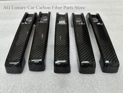 Cache Poignée de Porte Carbone Mercedes Classe G W464 2019-2024 - vue de profil - Becquet Voiture
