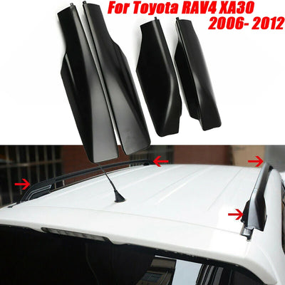 Cache-Rails de Toit Toyota RAV4 XA30 2006-2012 (4 Pièces) - vue de face - Becquet Voiture