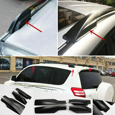 Cache-Rails de Toit Toyota RAV4 XA30 2006-2012 (4 Pièces) - vue de trois-quarts - Becquet Voiture