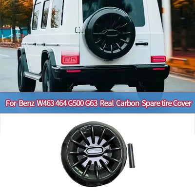 Cache Roue de Secours Carbone Mercedes Classe G W464 2018-2022 - vue de profil - Becquet Voiture
