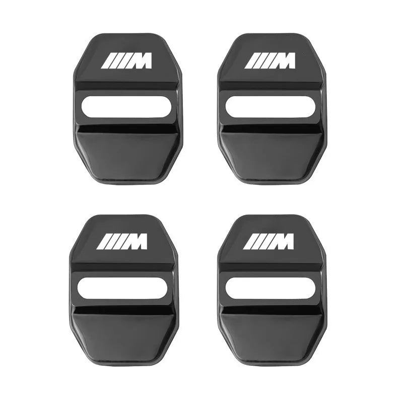 Cache Serrure BMW Logo M Sport Noir - vue de face - Becquet Voiture