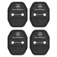 Türschlösserabdeckung Mercedes AMG schwarz 4-teilig - Rückansicht - Becquet Voiture