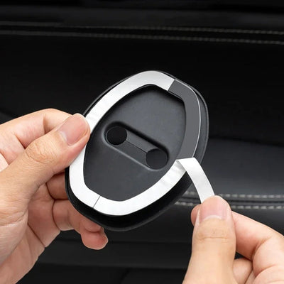 Cache Serrure Peugeot GT Line Noir 4 Pièces - vue arrière - Becquet Voiture