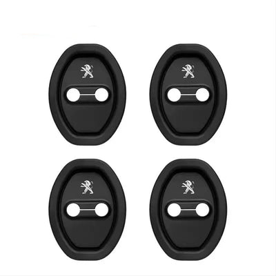 Cache Serrure Peugeot GT Line Noir 4 Pièces - vue de face - Becquet Voiture
