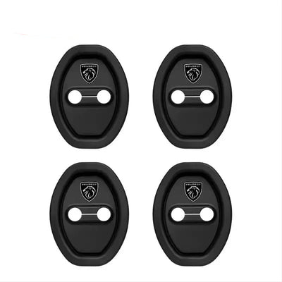 Cache Serrure Peugeot GT Line Noir 4 Pièces - vue de trois-quarts - Becquet Voiture