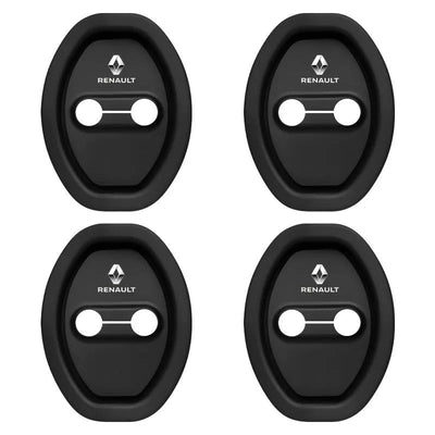 Cache Serrure Renault Alpine Noir Blanc - vue de face - Becquet Voiture