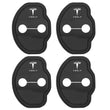 Cache Serrure Tesla Noir Logo 4 Pièces
