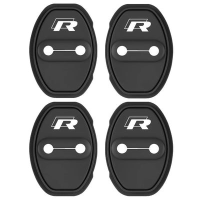 Cache Serrure VW Golf R GTI Noir Lot 4 - vue arrière - Becquet Voiture