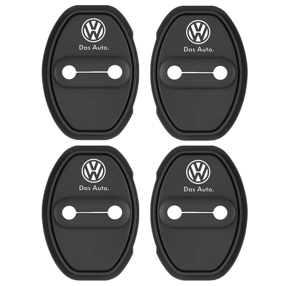 Cache Serrure VW Golf R GTI Noir Lot 4 - vue de face - Becquet Voiture