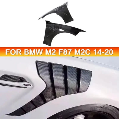 Cache-Ventilations Carbone BMW M2 F87 2014-2020 - vue de face - Becquet Voiture