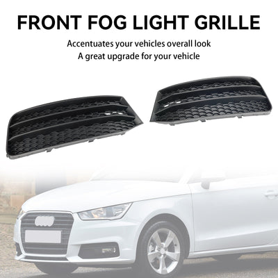 Caches Antibrouillard Audi A1 8X 2015-2018 Noir 2P - vue de trois-quarts - Becquet Voiture