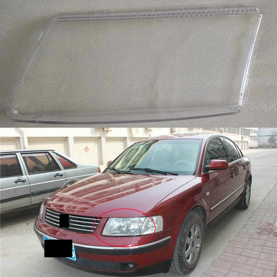 Caches de Phares Transparents Volkswagen Passat B5 2002-2005 - vue de face - Becquet Voiture